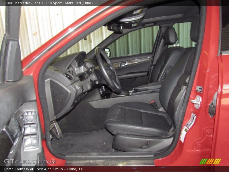 Mars Red / Black 2008 Mercedes-Benz C 350 Sport