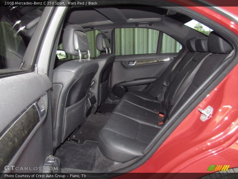 Mars Red / Black 2008 Mercedes-Benz C 350 Sport