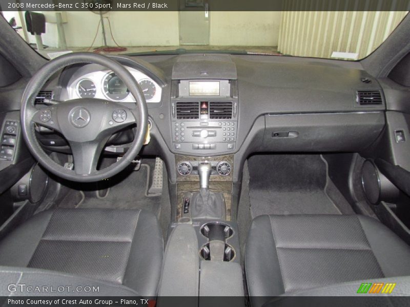 Mars Red / Black 2008 Mercedes-Benz C 350 Sport