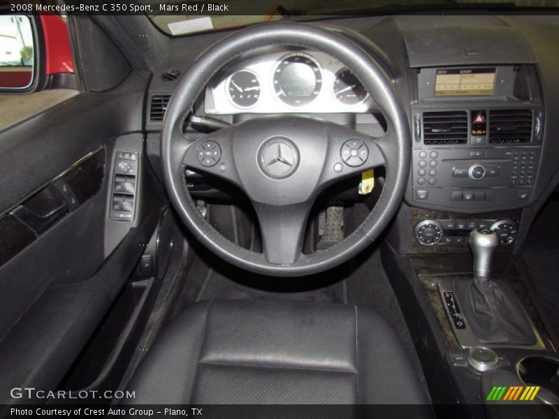 Mars Red / Black 2008 Mercedes-Benz C 350 Sport