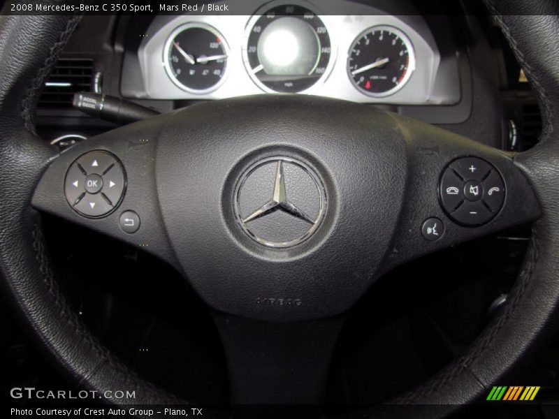 Mars Red / Black 2008 Mercedes-Benz C 350 Sport