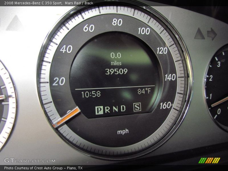Mars Red / Black 2008 Mercedes-Benz C 350 Sport
