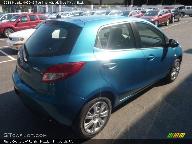 Aquatic Blue Mica / Black 2011 Mazda MAZDA2 Touring