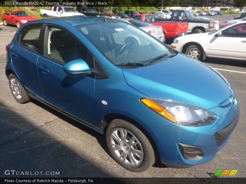Aquatic Blue Mica / Black 2011 Mazda MAZDA2 Touring