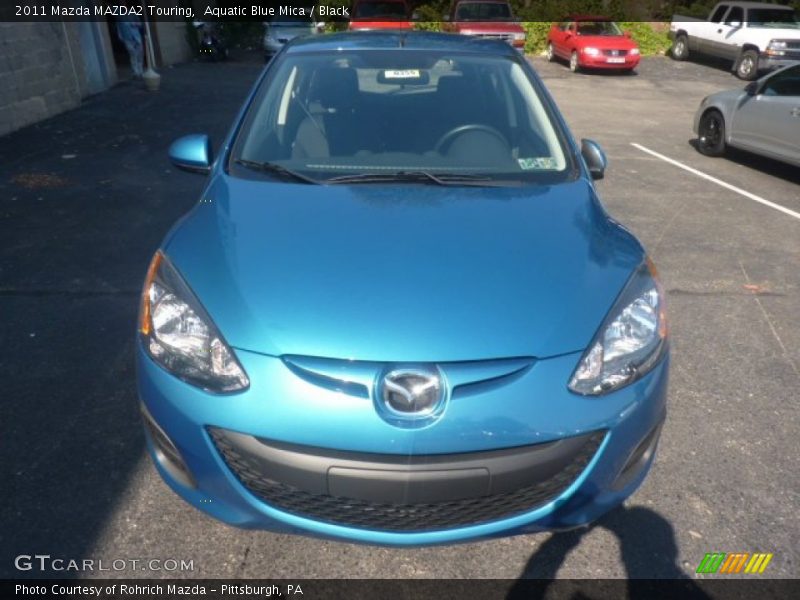 Aquatic Blue Mica / Black 2011 Mazda MAZDA2 Touring