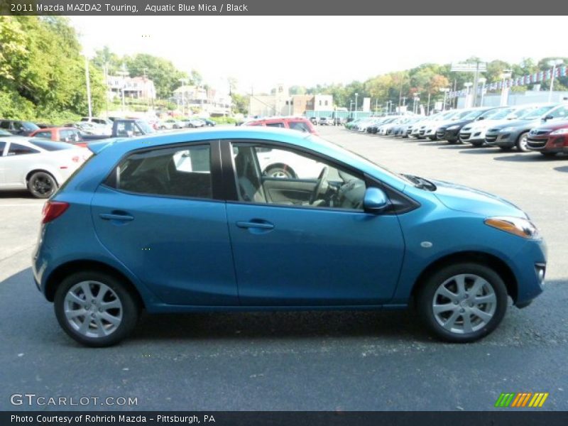 Aquatic Blue Mica / Black 2011 Mazda MAZDA2 Touring