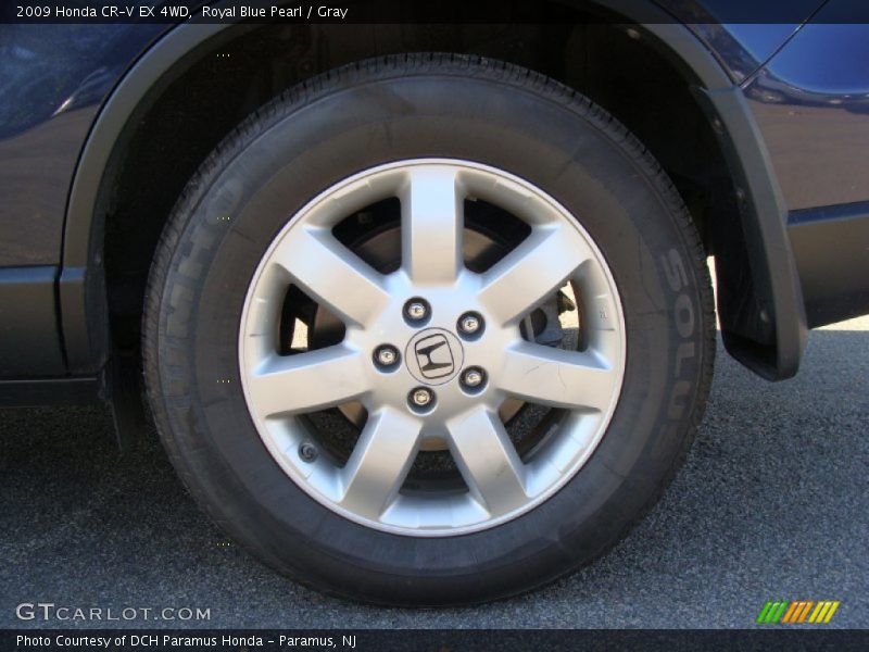 Royal Blue Pearl / Gray 2009 Honda CR-V EX 4WD