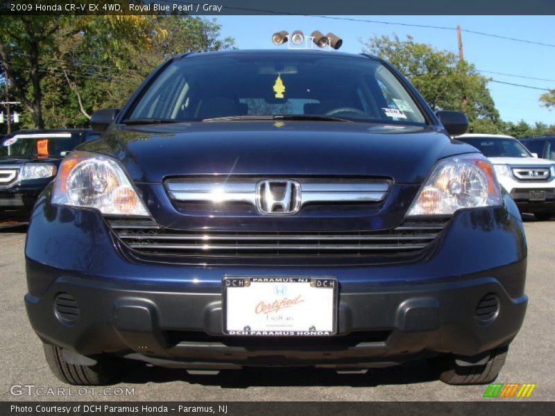 Royal Blue Pearl / Gray 2009 Honda CR-V EX 4WD