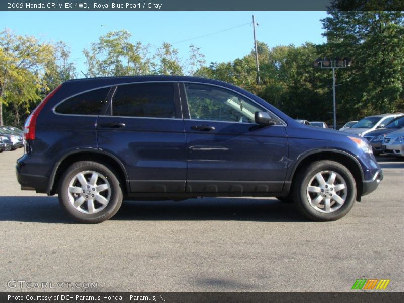 Royal Blue Pearl / Gray 2009 Honda CR-V EX 4WD