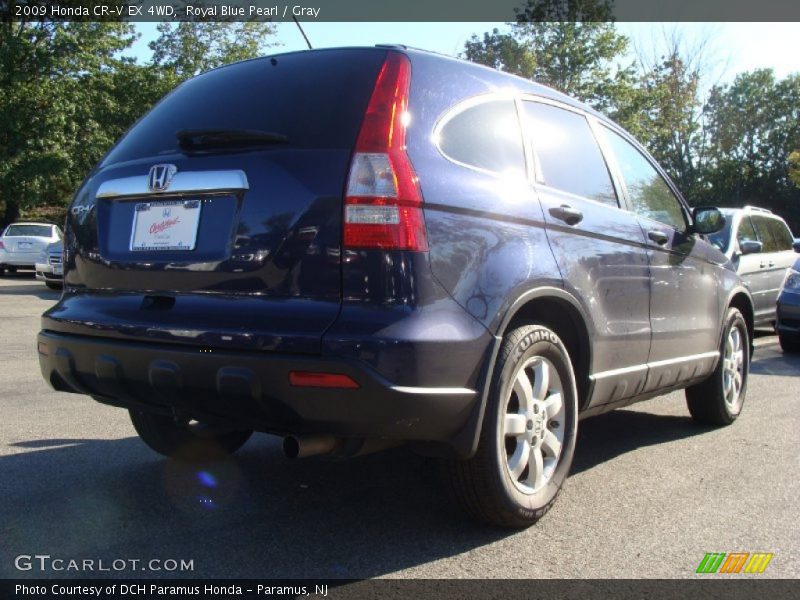 Royal Blue Pearl / Gray 2009 Honda CR-V EX 4WD