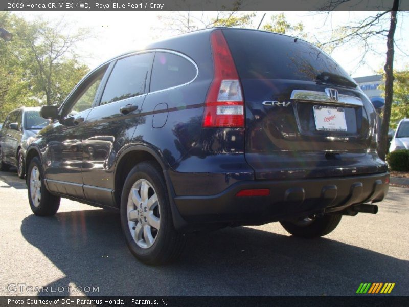 Royal Blue Pearl / Gray 2009 Honda CR-V EX 4WD
