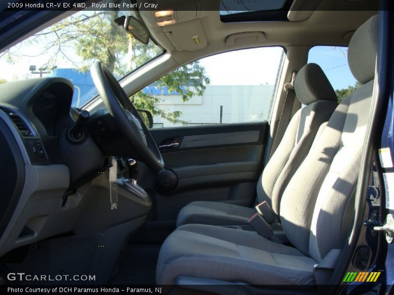 Royal Blue Pearl / Gray 2009 Honda CR-V EX 4WD