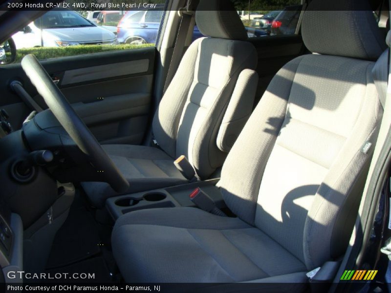 Royal Blue Pearl / Gray 2009 Honda CR-V EX 4WD