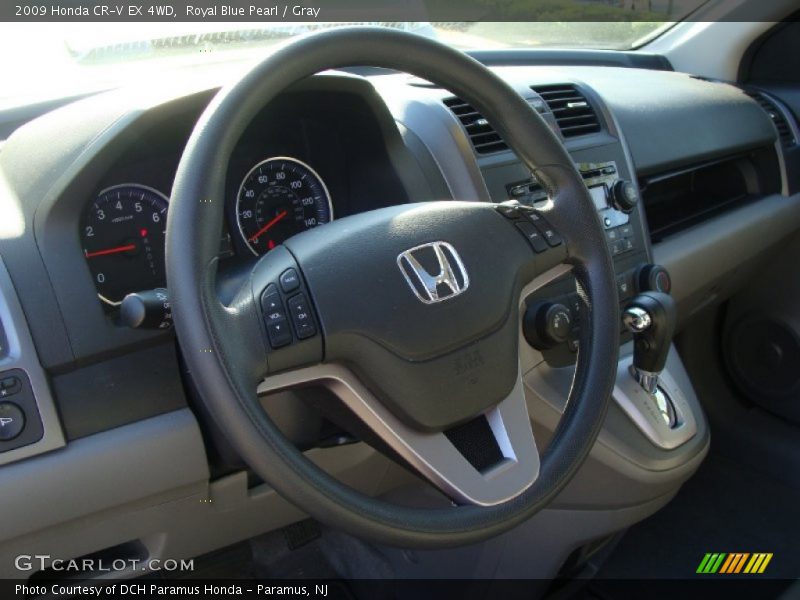 Royal Blue Pearl / Gray 2009 Honda CR-V EX 4WD