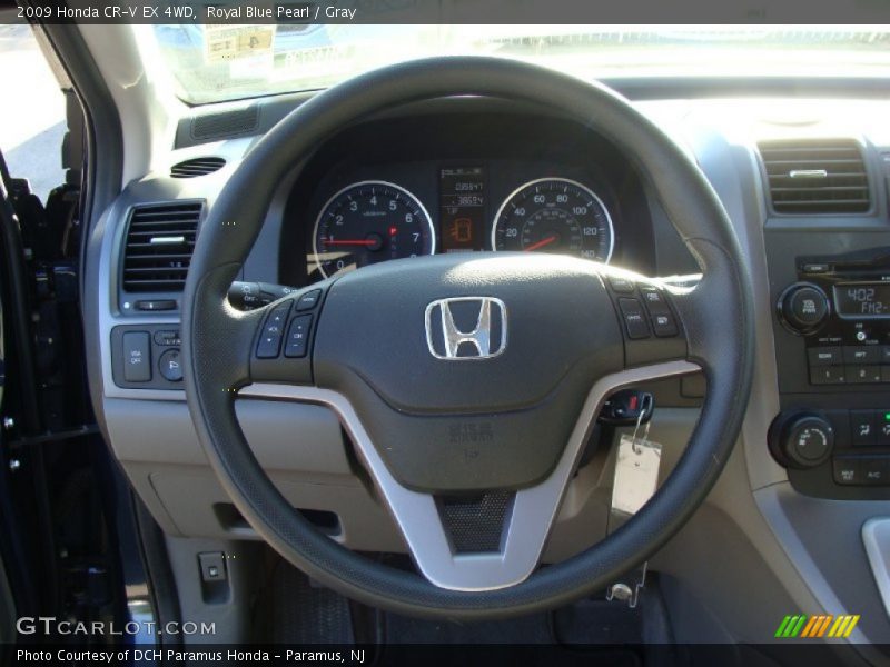 Royal Blue Pearl / Gray 2009 Honda CR-V EX 4WD