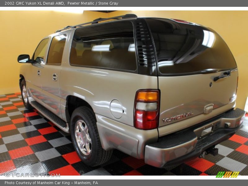 Pewter Metallic / Stone Gray 2002 GMC Yukon XL Denali AWD