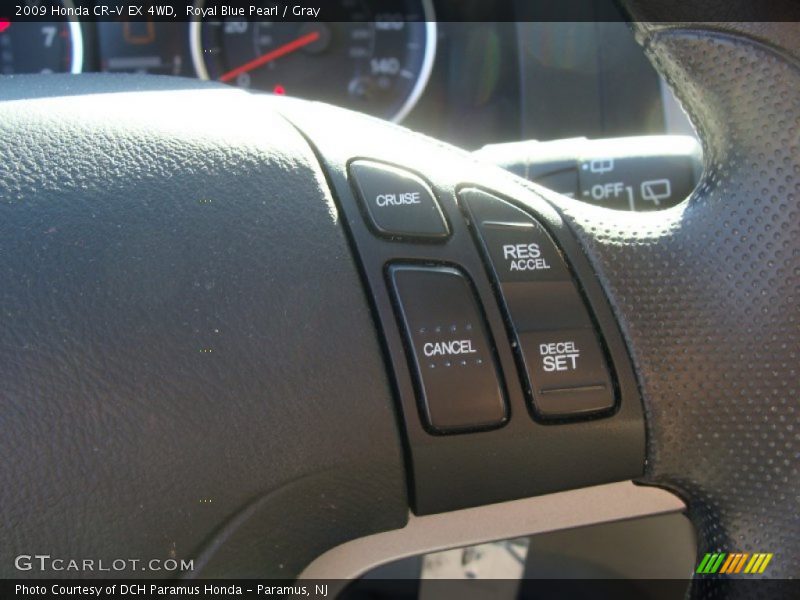 Royal Blue Pearl / Gray 2009 Honda CR-V EX 4WD