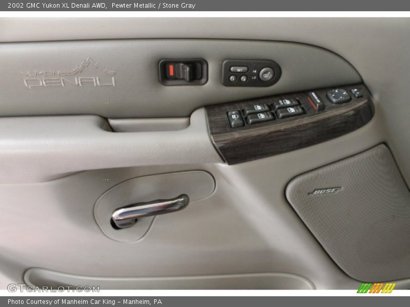 Pewter Metallic / Stone Gray 2002 GMC Yukon XL Denali AWD