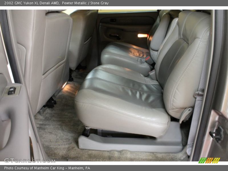 Pewter Metallic / Stone Gray 2002 GMC Yukon XL Denali AWD