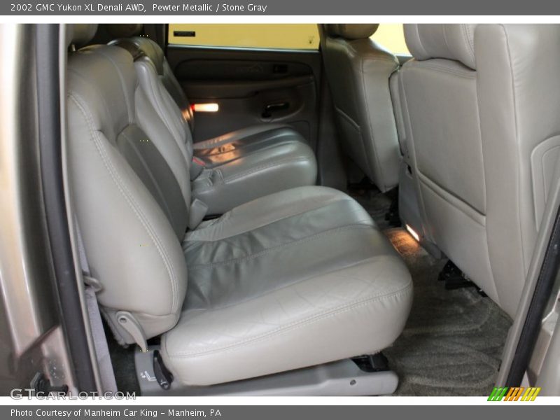 Pewter Metallic / Stone Gray 2002 GMC Yukon XL Denali AWD