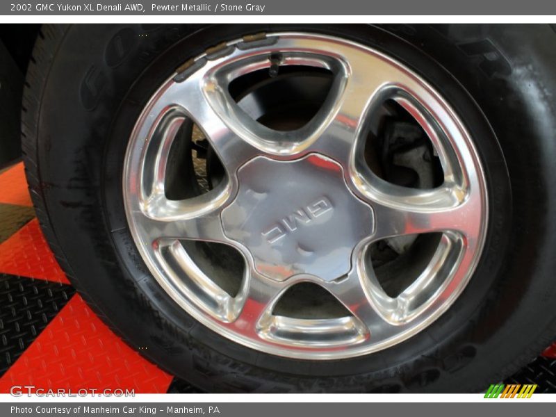 Pewter Metallic / Stone Gray 2002 GMC Yukon XL Denali AWD