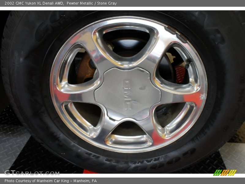 Pewter Metallic / Stone Gray 2002 GMC Yukon XL Denali AWD