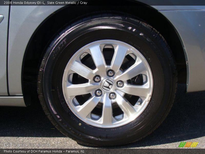 Slate Green Metallic / Gray 2008 Honda Odyssey EX-L