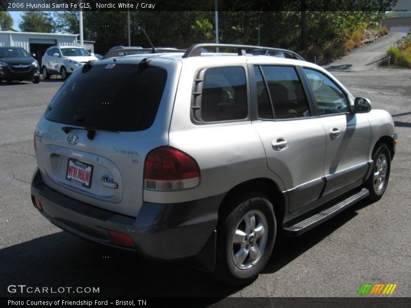 Nordic White / Gray 2006 Hyundai Santa Fe GLS
