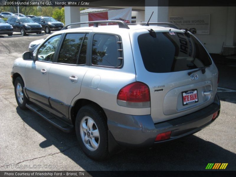 Nordic White / Gray 2006 Hyundai Santa Fe GLS