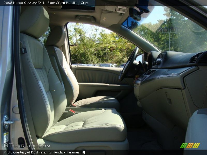 Slate Green Metallic / Gray 2008 Honda Odyssey EX-L