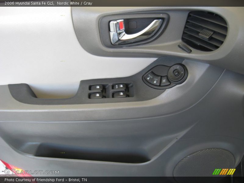 Nordic White / Gray 2006 Hyundai Santa Fe GLS