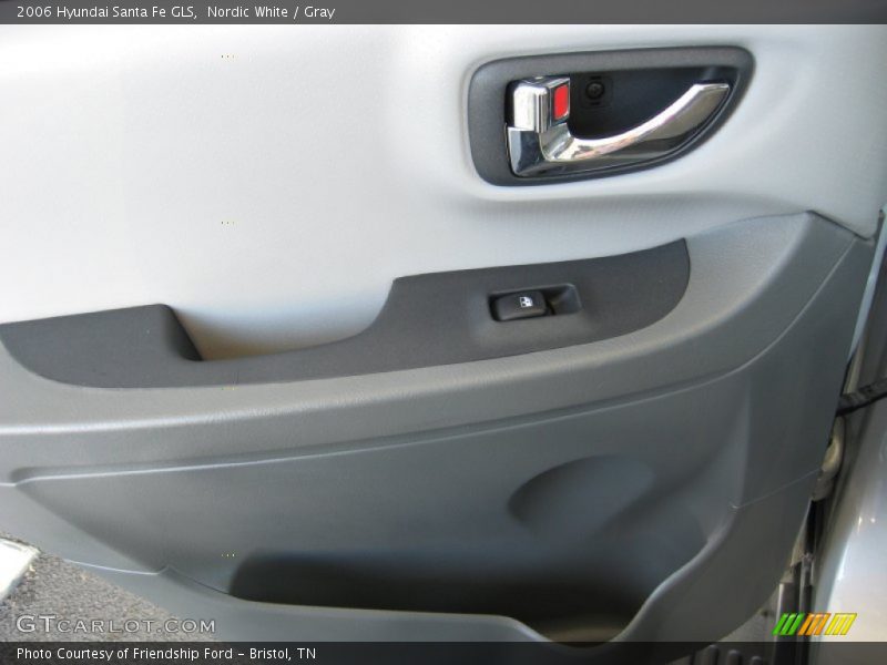Nordic White / Gray 2006 Hyundai Santa Fe GLS