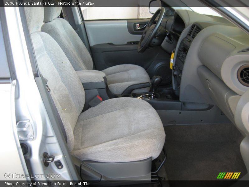 Nordic White / Gray 2006 Hyundai Santa Fe GLS