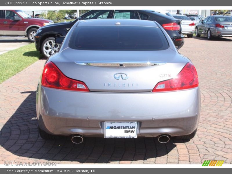 Amethyst Graphite / Graphite 2010 Infiniti G 37 S Sport Coupe