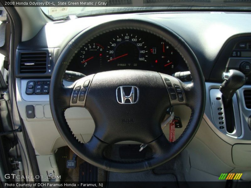 Slate Green Metallic / Gray 2008 Honda Odyssey EX-L