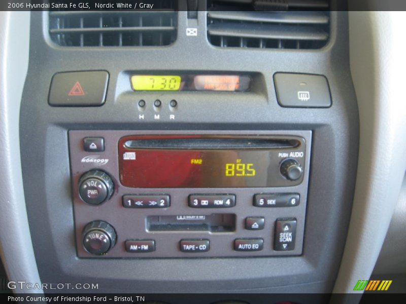 Nordic White / Gray 2006 Hyundai Santa Fe GLS