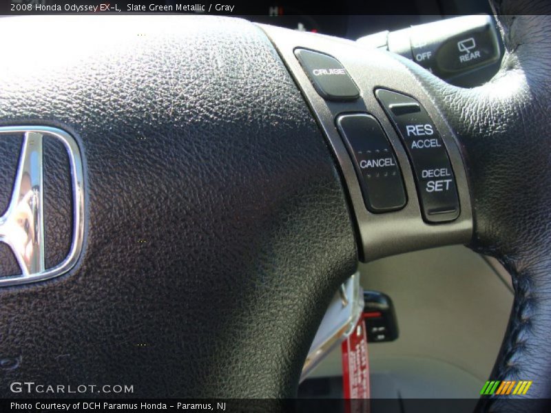 Slate Green Metallic / Gray 2008 Honda Odyssey EX-L