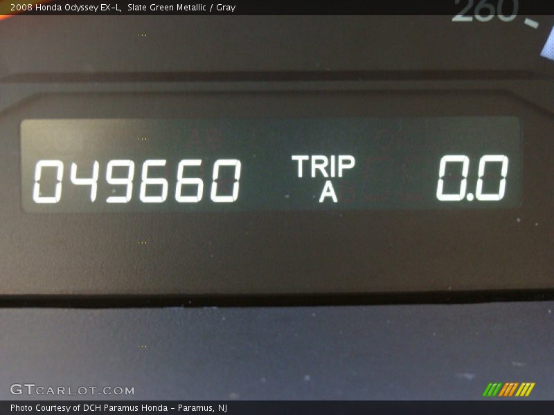 Slate Green Metallic / Gray 2008 Honda Odyssey EX-L