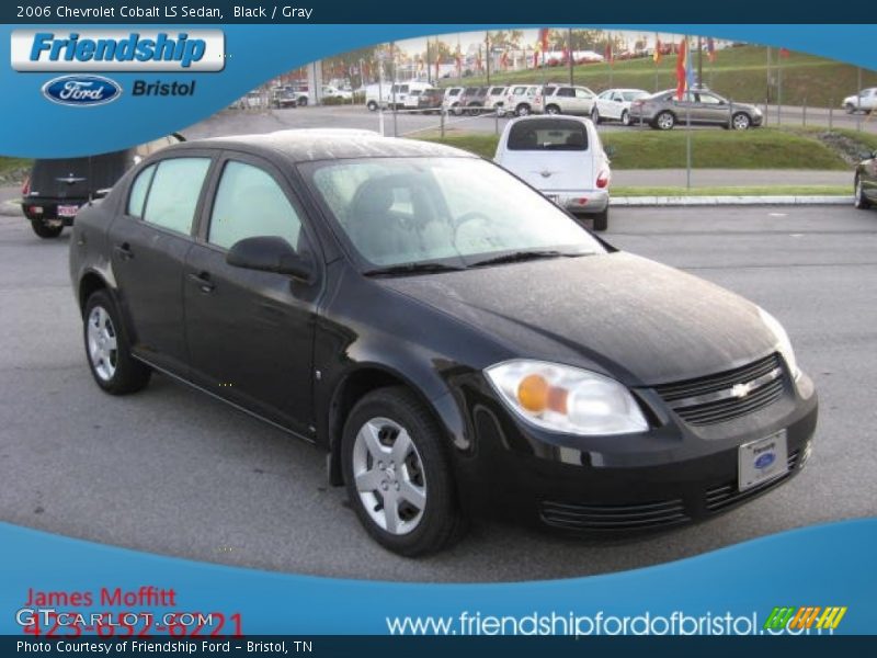 Black / Gray 2006 Chevrolet Cobalt LS Sedan