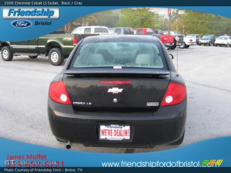 Black / Gray 2006 Chevrolet Cobalt LS Sedan