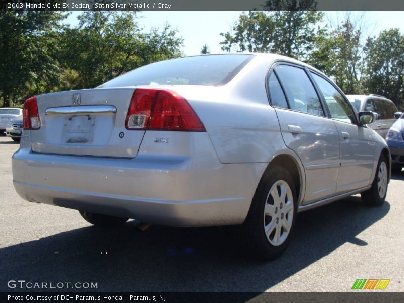 Satin Silver Metallic / Gray 2003 Honda Civic EX Sedan