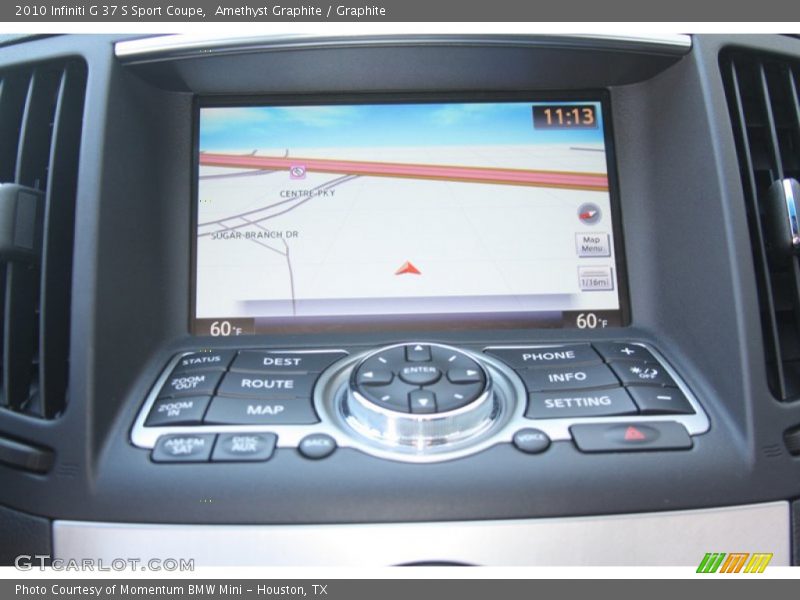 Navigation of 2010 G 37 S Sport Coupe