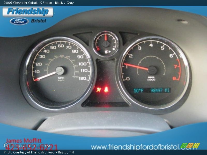 Black / Gray 2006 Chevrolet Cobalt LS Sedan