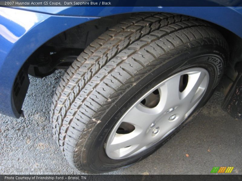Dark Sapphire Blue / Black 2007 Hyundai Accent GS Coupe
