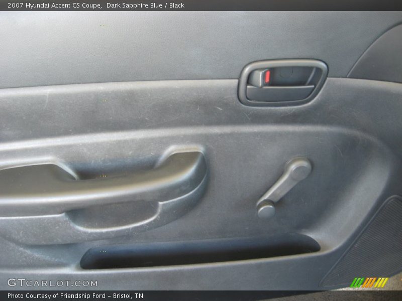 Dark Sapphire Blue / Black 2007 Hyundai Accent GS Coupe