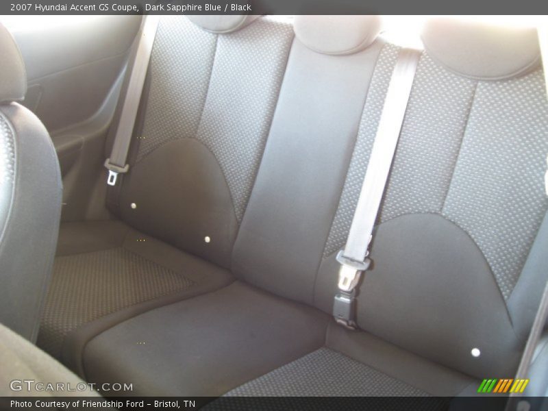 Dark Sapphire Blue / Black 2007 Hyundai Accent GS Coupe