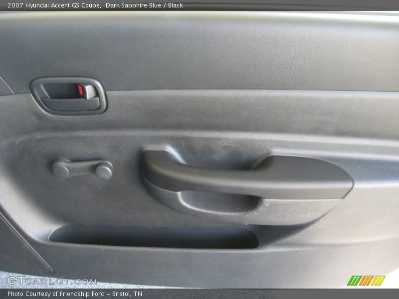 Dark Sapphire Blue / Black 2007 Hyundai Accent GS Coupe
