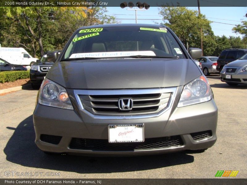 Nimbus Gray Metallic / Gray 2008 Honda Odyssey EX-L
