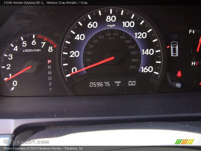 Nimbus Gray Metallic / Gray 2008 Honda Odyssey EX-L