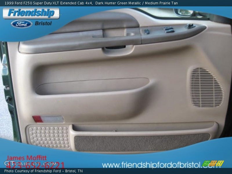 Dark Hunter Green Metallic / Medium Prairie Tan 1999 Ford F250 Super Duty XLT Extended Cab 4x4